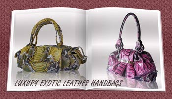 Luxury exotic leather handbags